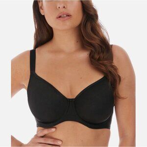 Fantasie Bra 40DDD Black Balconette Smoothing Balcony Bra